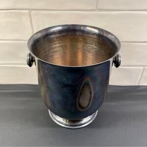 William Adams Italy Silverplate Champagne Bucket Vintage Wine Cooler Ice Bucket